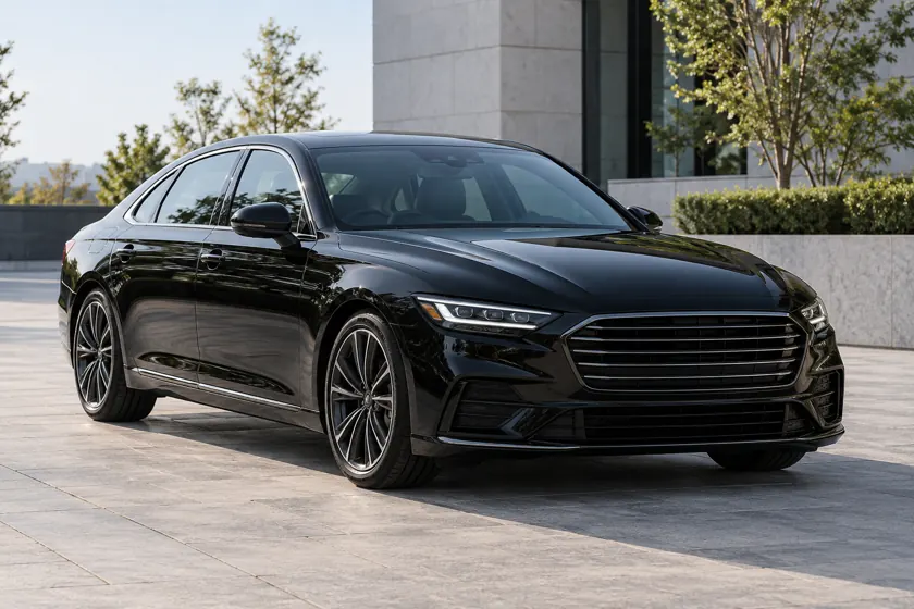 Black business sedan for private New Jersey rides